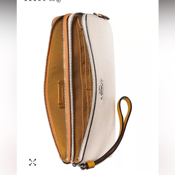 Coach Double Zip Wallet in Colorblock - cream - Picture 2 of 12